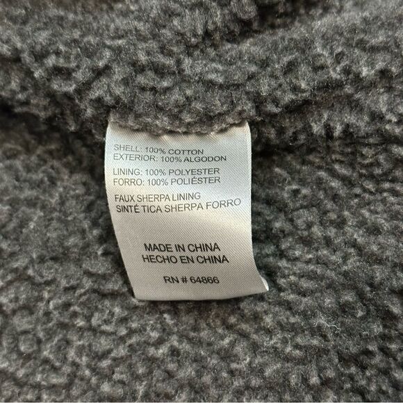 Lee Black Sherpa Canvas Vest XL - Picture 8 of 9